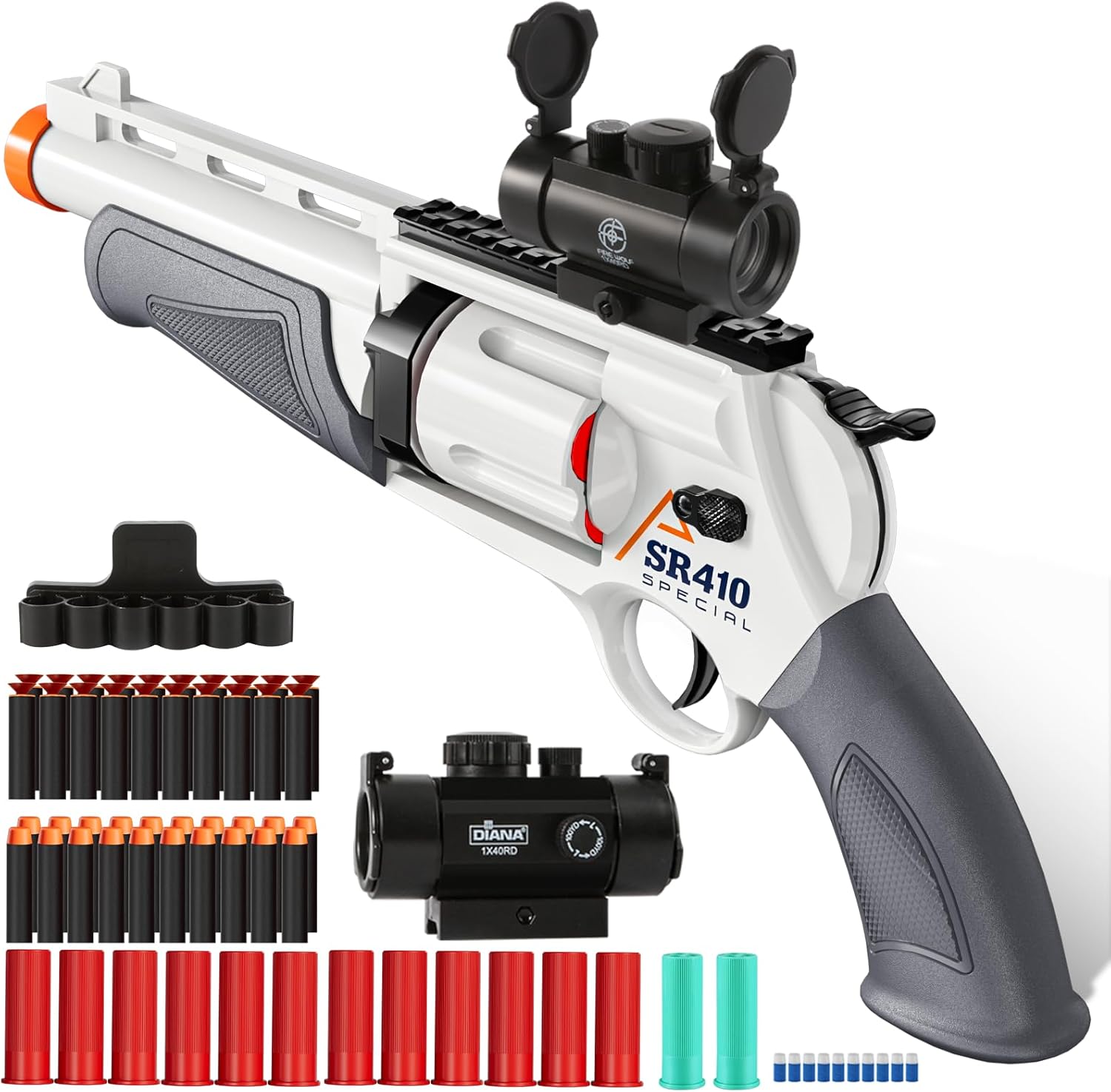 Toy Guns Shotgun Foam Blaster Enhanced Revolver Soft Bullet Toy Rifle - Gun Toys for Kids and Adult