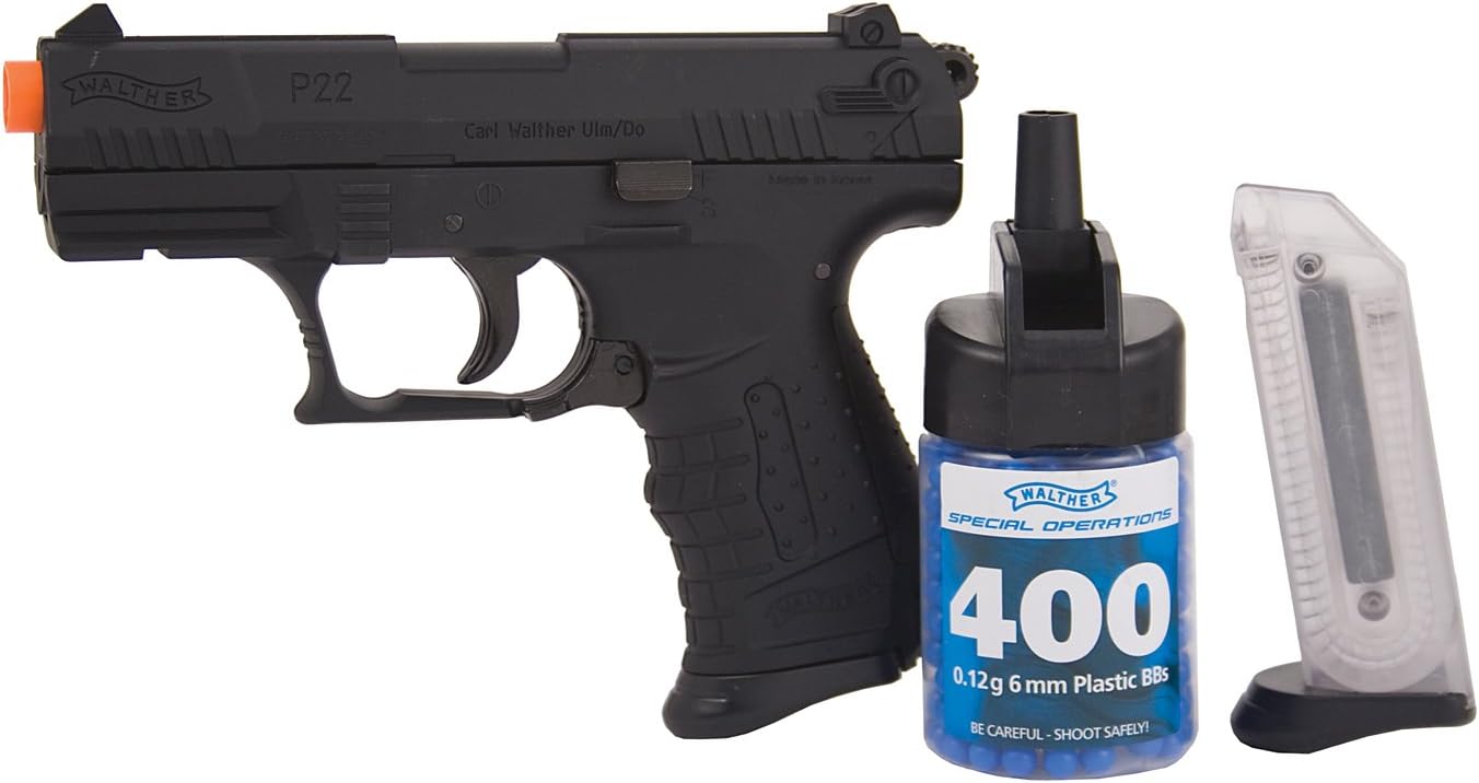 Walther P22 6mm BB Pistol Airsoft Gun - Gun Toys for Kids and Adult