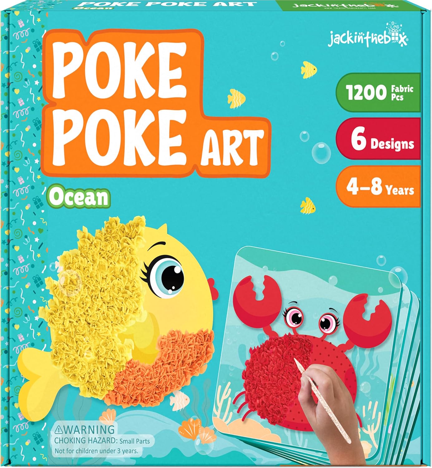 jackinthebox Poke Poke Art Fabric Art and Craft Flower Pressing Kits