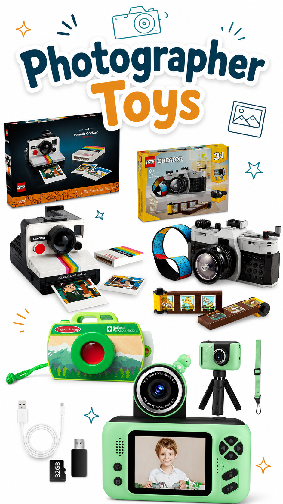 Photographer Toys for Kids