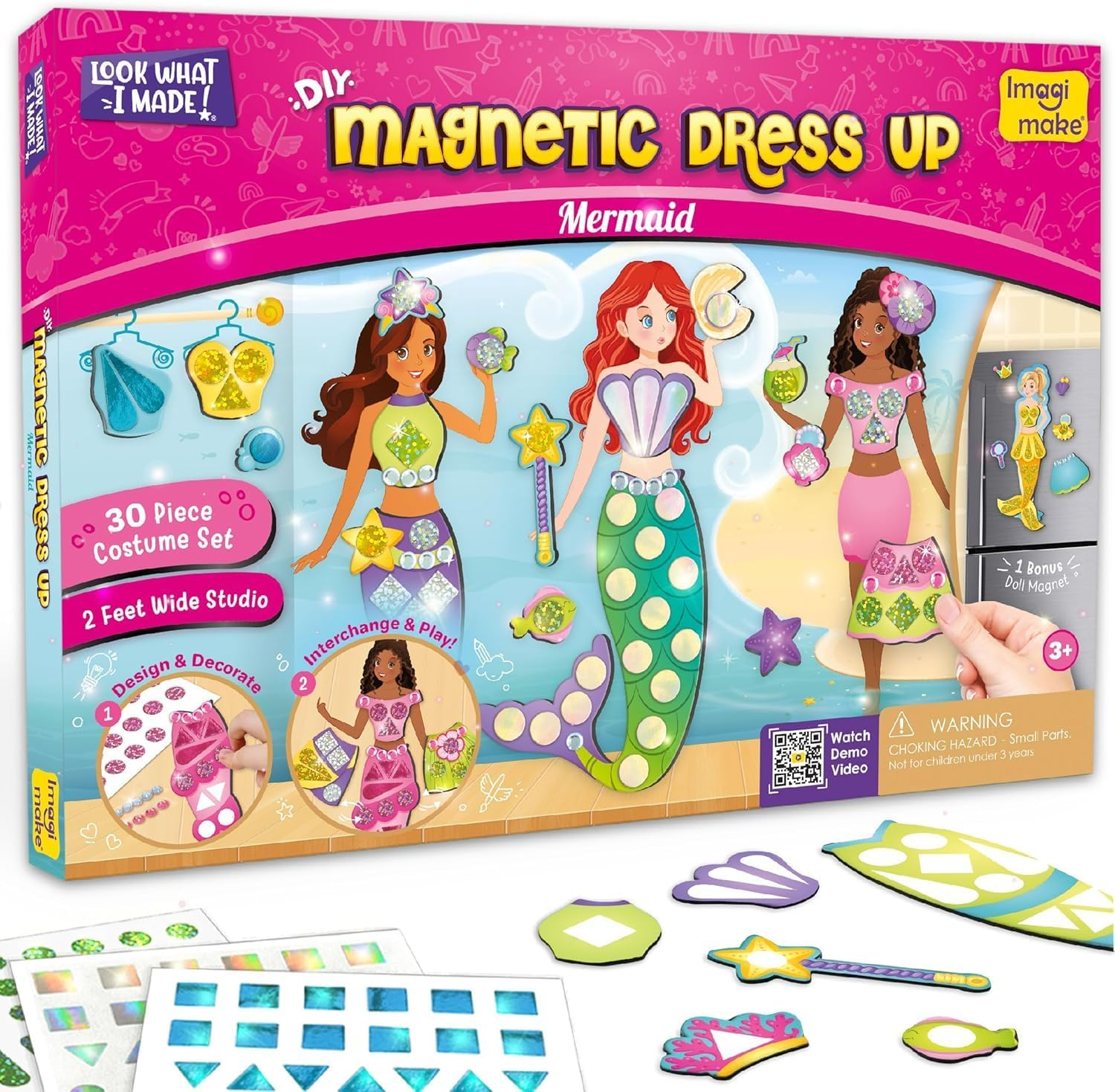 Imagimake DIY Magnetic Dress-Up Mermaid