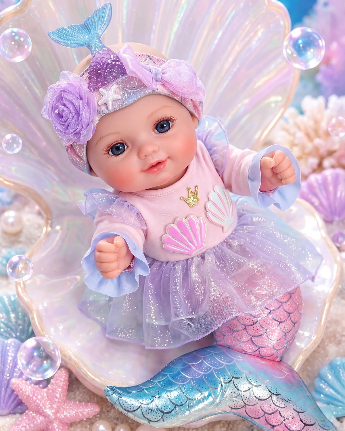BABESIDE 15 Inch Mermaid Baby Doll